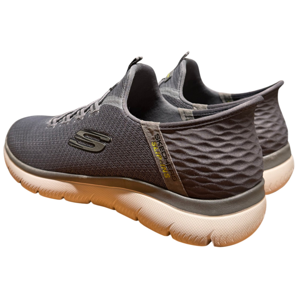 Skechers Slip-Ins Summits High Range Men's Size 9 Charcoal Hands Free Shoes - Picture 7 of 16